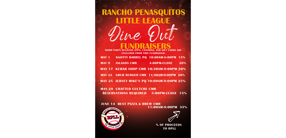 RPLL Fundraiser Dine Out Nights